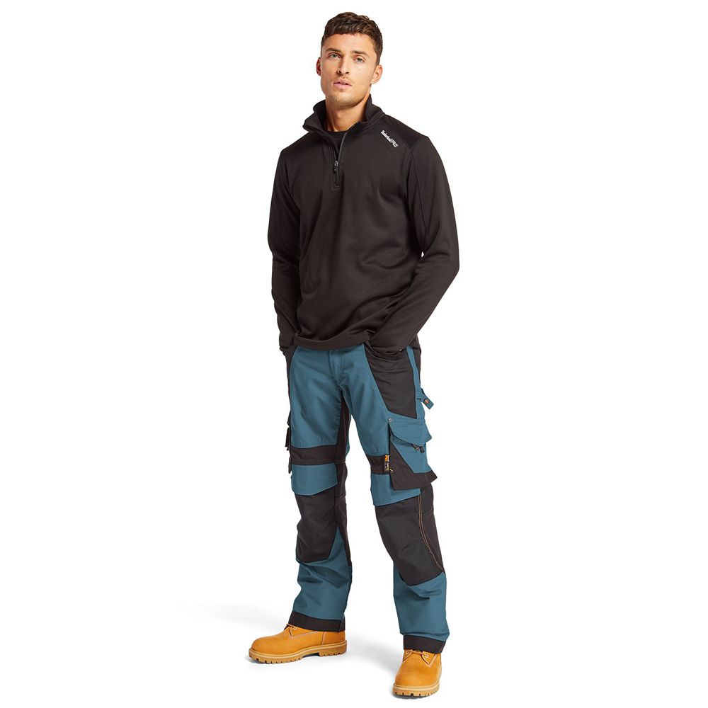 Pantalones Timberland Argentina Hombre - Pro® Interax Work - Azules/Negras - BUGVLO-083